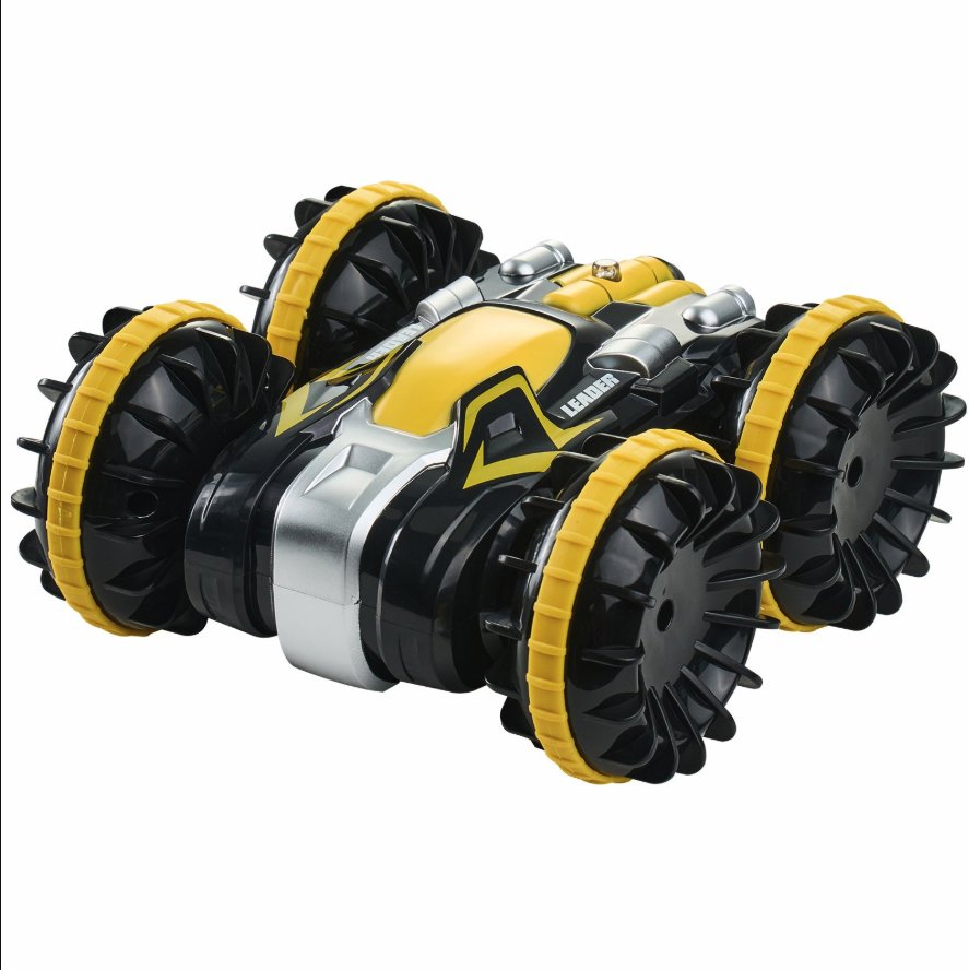Vevor Obojživelné RC auto na diaľkové ovládanie, vodotesné, otočné o 360°, žlté