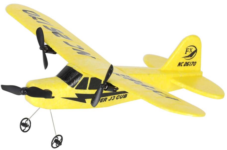 KIK KX4307 RC lietadlo FX803 Piper 150 mAh, 2,4 GHz, žlté
