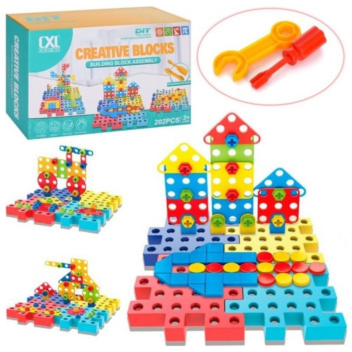 Leventi Stavebnica skrutkovacie mesto a doprava 202 ks