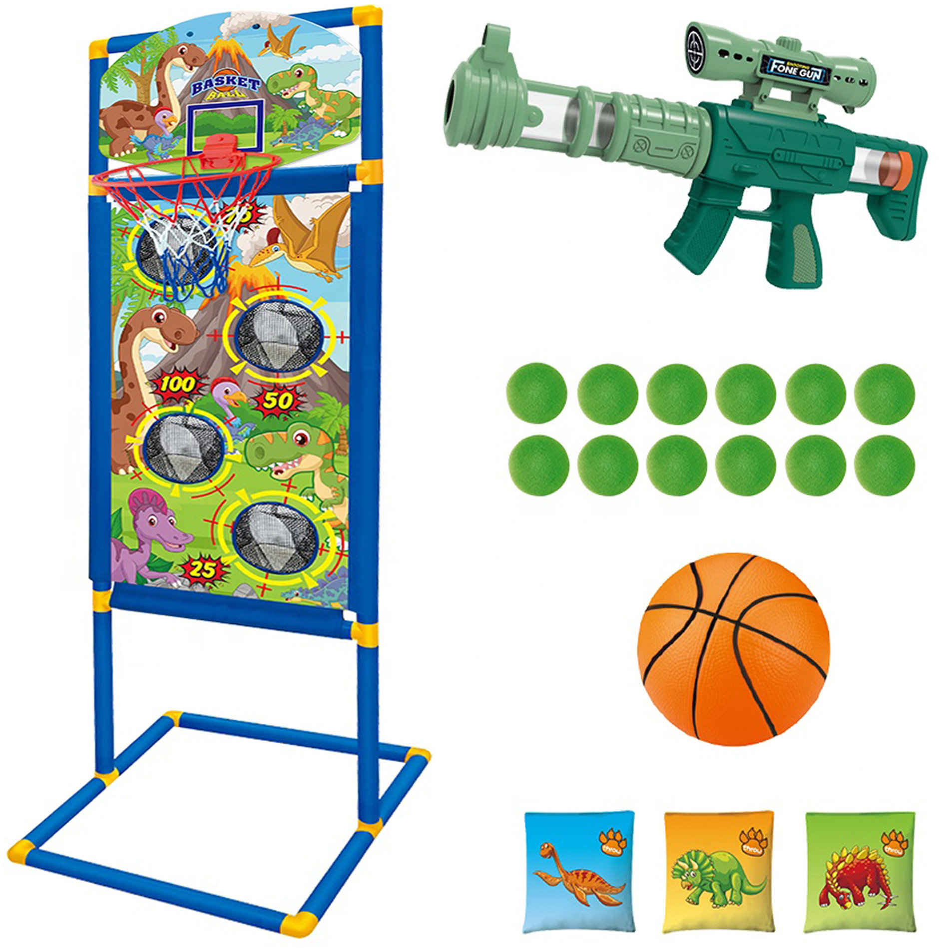 Bavytoy Terč a pistole na pěnové míčky