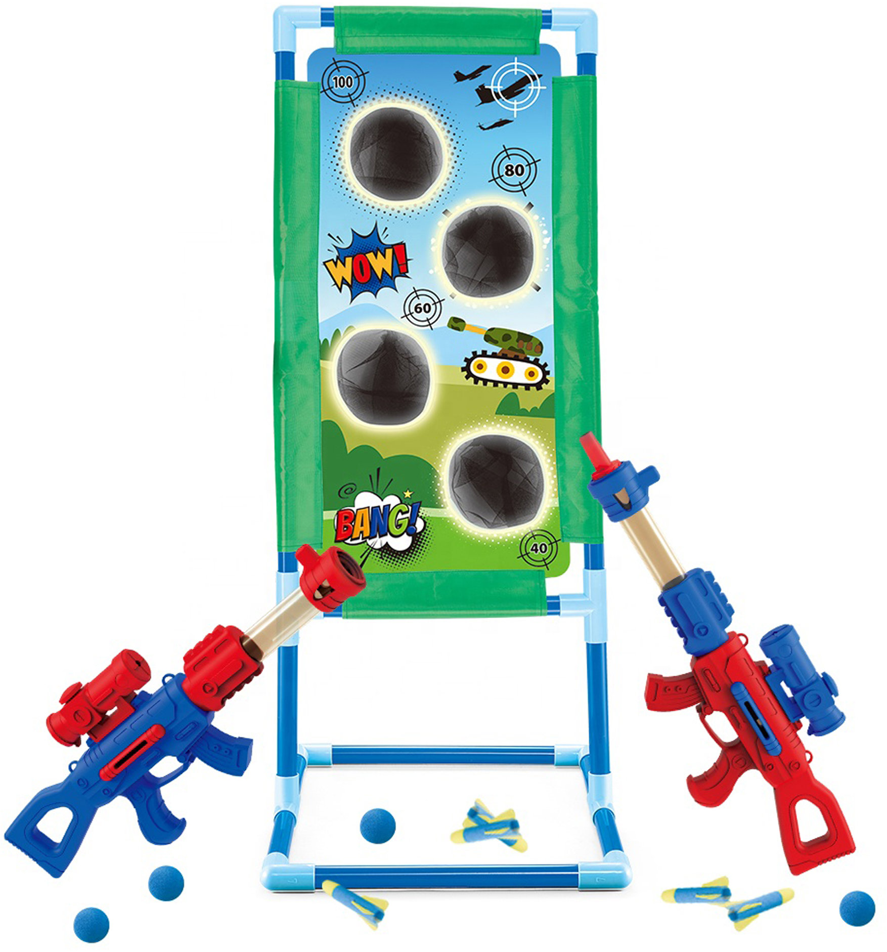 Bavytoy Terč a 2 pistole na pěnové míčky