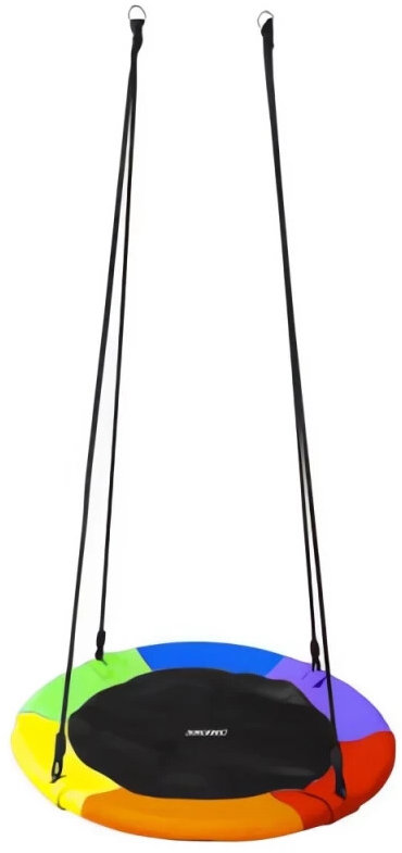 Kruzzel 25285 Hojdací kruh 100 cm, dúhový