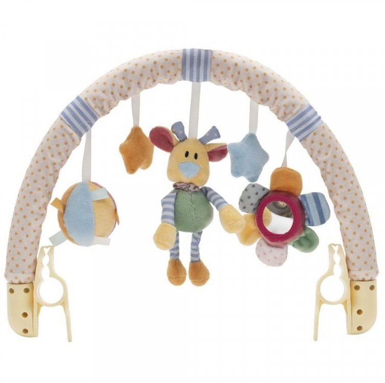 Baby Mix Hračka na kočárek květiny, medvídek a hvězdičky