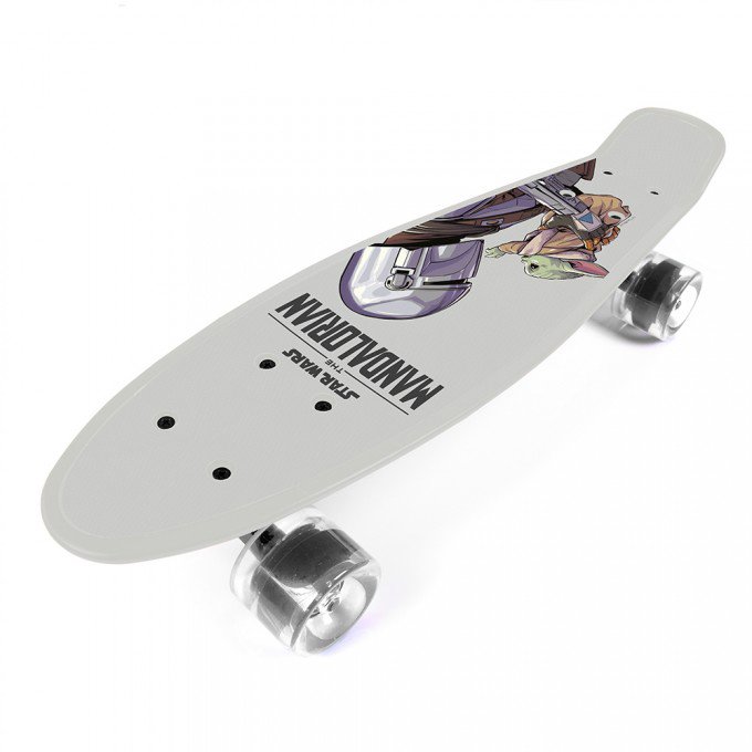 Disney Skateboard plastový max. 50 kg - Mandalorian grogu