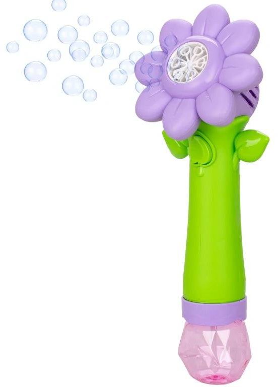 Mikrotrading Sun Fun bublifukovač květina 27 cm na baterie se světlem s náplní 90 ml