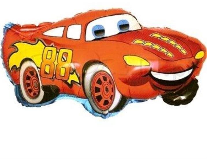 Balón foliový 60 cm - veselé auto - cars
