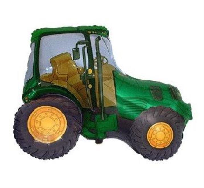 Balón fóliový 60 cm traktor – farma – zelený