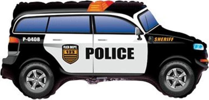Balón fóliový auto polícia 60 cm