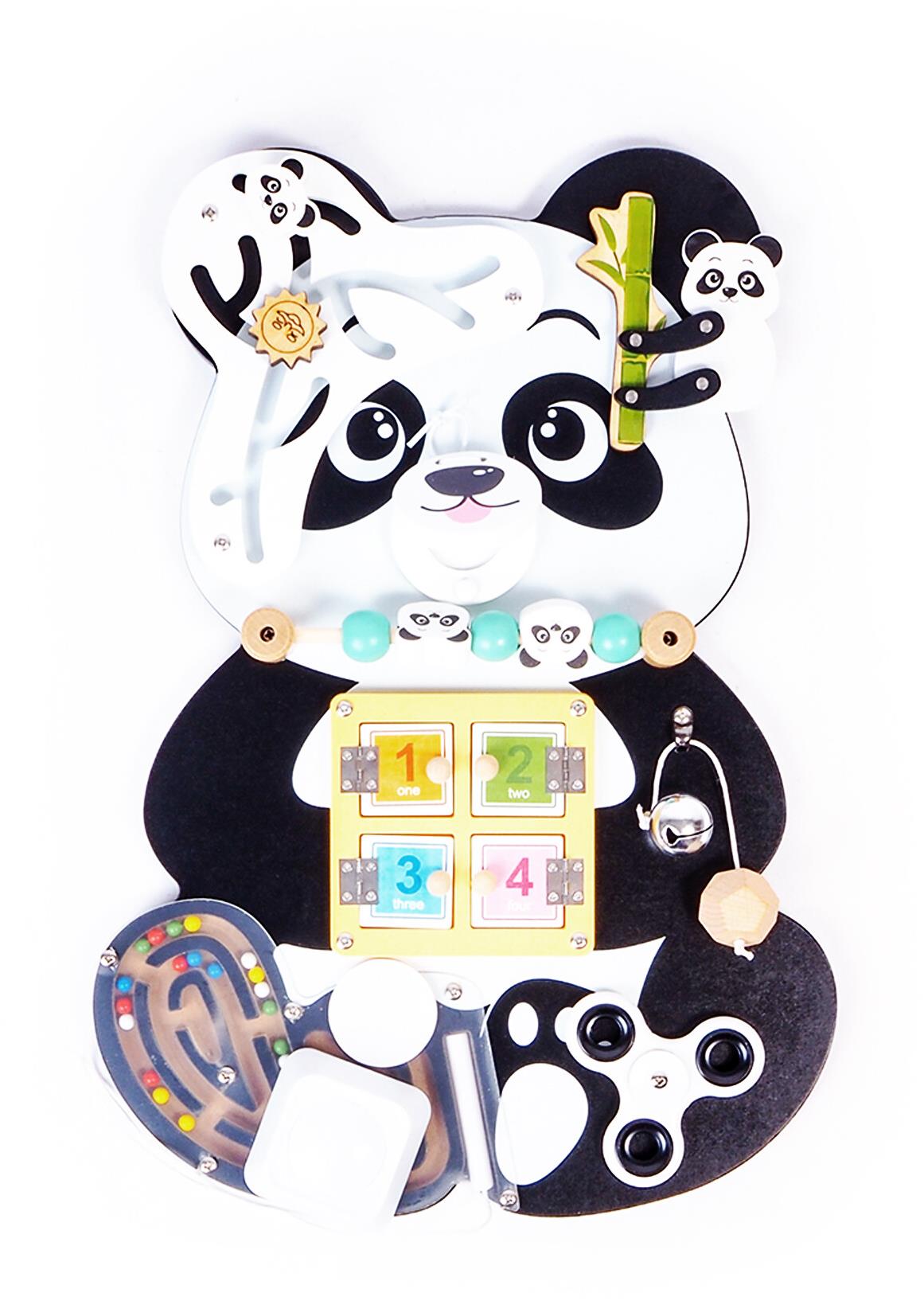 Aga4Kids Montessori drevená tabuľa Panda