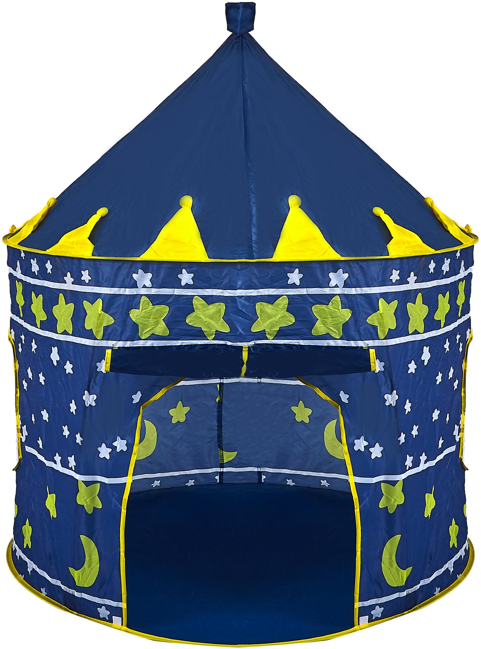 Aga4Kids Detský hrací stan Castle Dark Blue