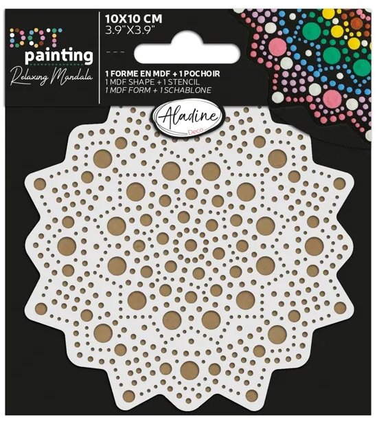 Aladine Súprava na bodkovanie 10 cm Mandala 1