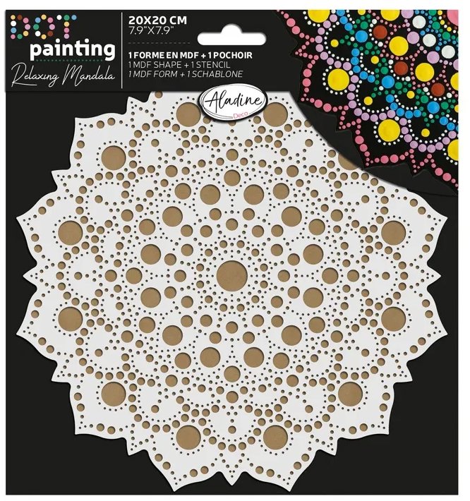 Aladine Súprava na bodkovanie 20 cm Mandala 3