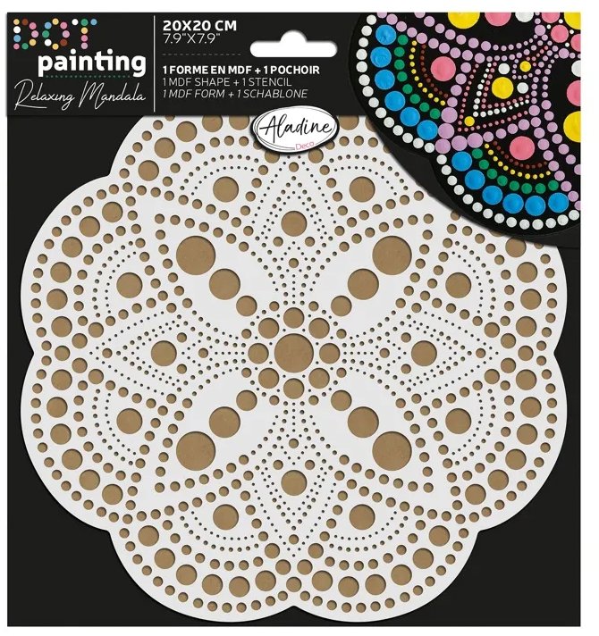 Aladine Súprava na bodkovanie 20 cm Mandala 4