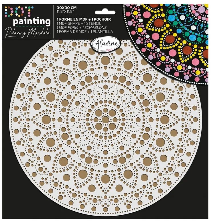 Aladine Súprava na bodkovanie 30 cm Mandala 3