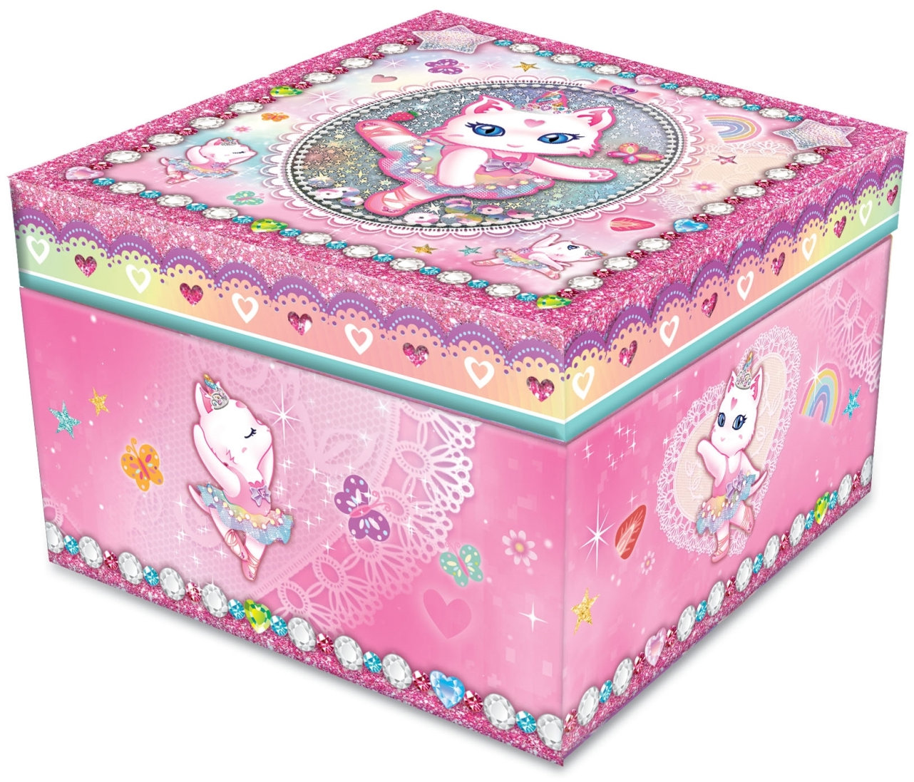 Alltoys Hudobná šperkovnica, mačacia baletka