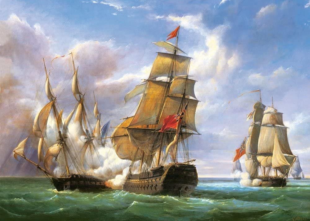 Castorland Puzzle Námorná bitka 3000 dielikov