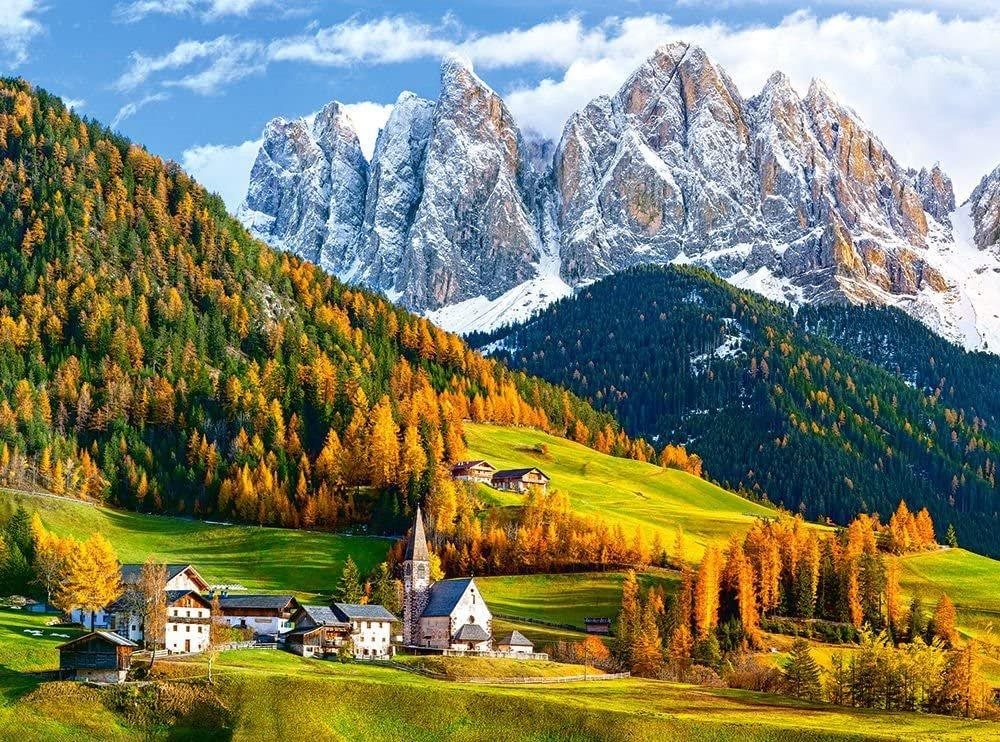 Castorland Puzzle Kostol svätej Magdalény, Dolomity 2000 dielikov