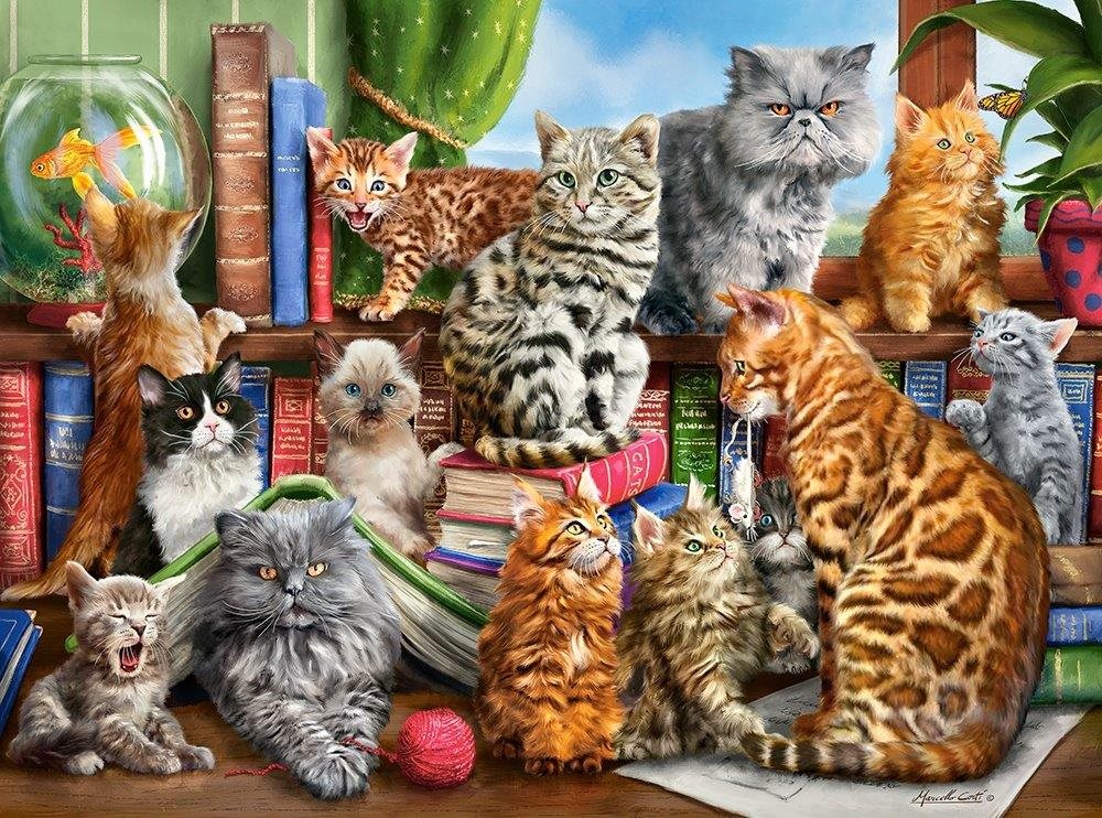 Castorland Puzzle Mačací dom 2000 dielikov