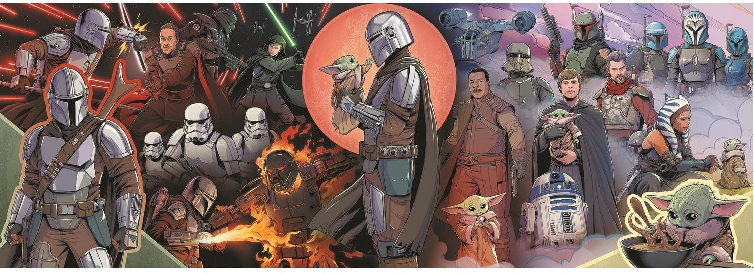 Trefl Panoramatické puzzle The Mandalorian: Dobrodružstvo 1000 dielikov