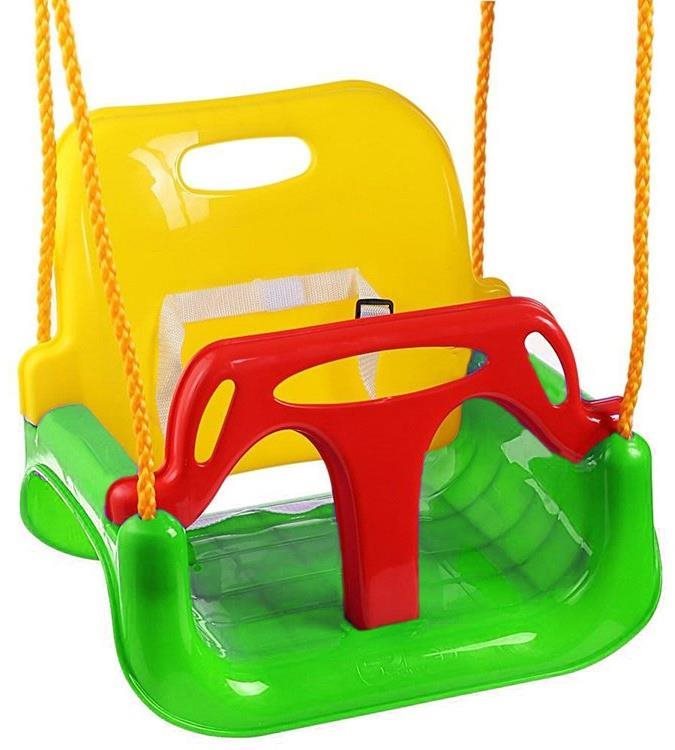 Verk Detská hojdačka plastová 3 v 1 zelená