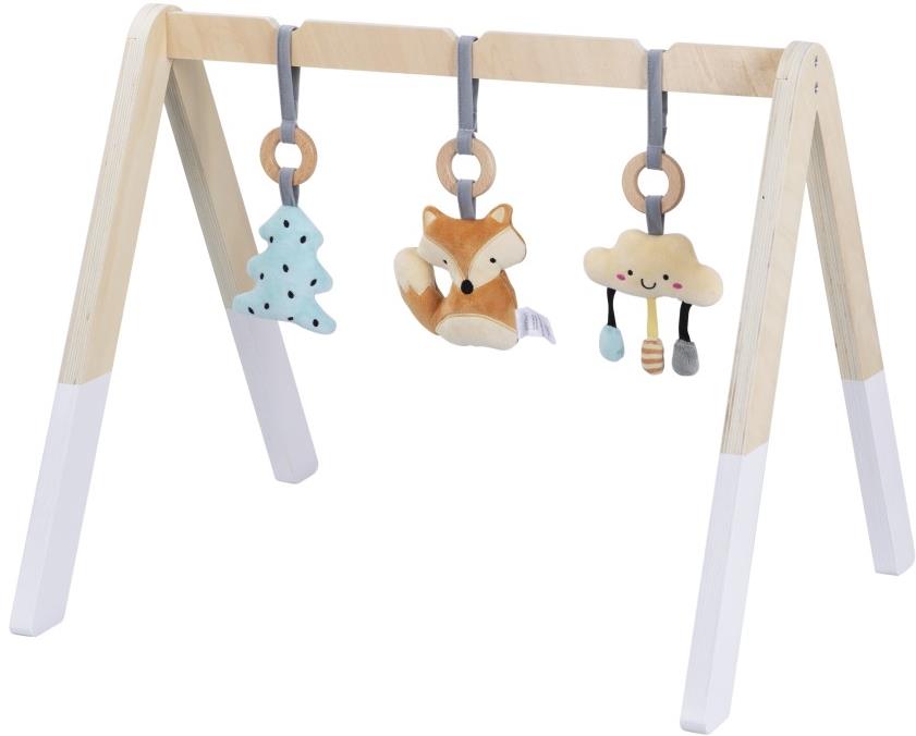 Drevená detská hrazdička s líškou