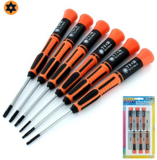 Modelcraft Torx skrutkovače (sada 6 ks)