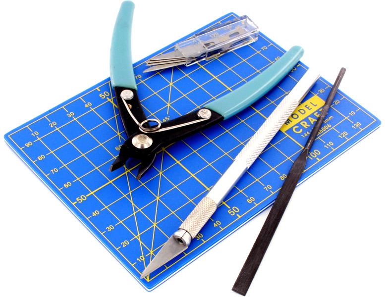 Modelcraft náradie pre plastikové modely (sada 9 ks)