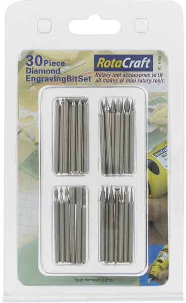 Rotacraft diamantové gravírovacie stopkové nástroje