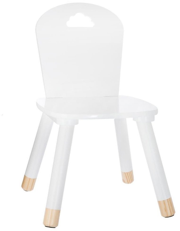 Atmosphera for kids Dětská židlička, bílá, 50 × 28 × 28 cm