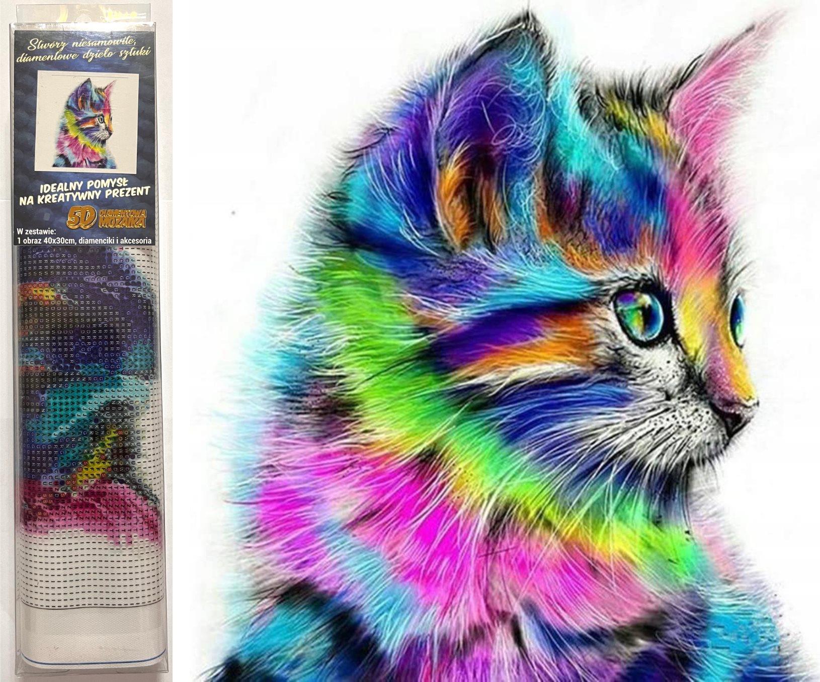 Norimpex Dúhové mačiatko 30 × 40 cm