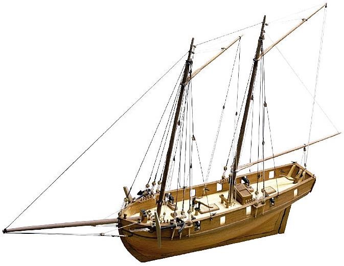 CALDERCRAFT H.M Ballahoo škuner 1803 1:64 kit