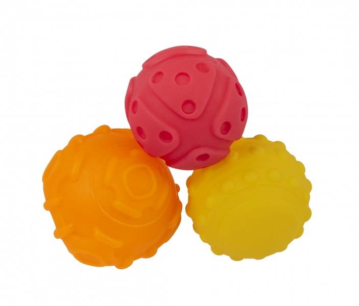 Playgro Štruktúrované loptičky na rozvoj motoriky 3 ks