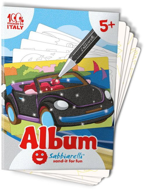 Sabbiarelli Album na pieskovanie – Autá 5+