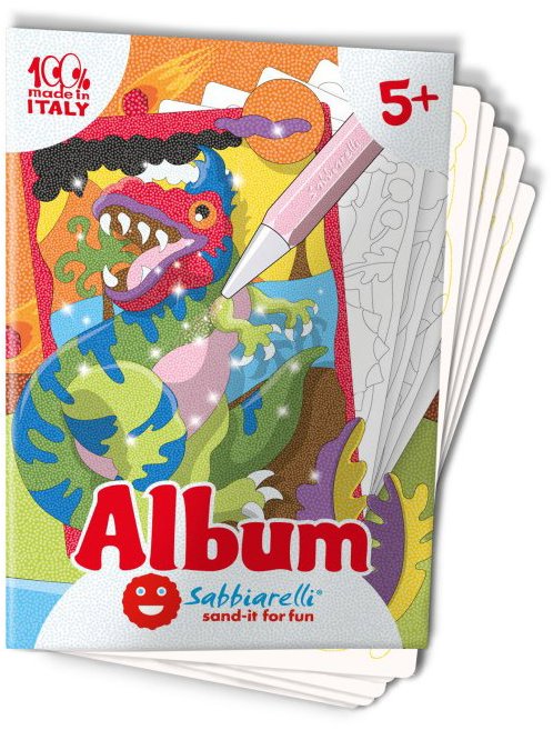 Sabbiarelli Album na pieskovanie – Dinosaury 5+