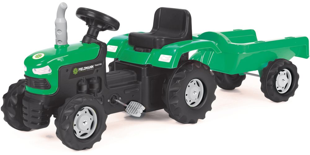 Šliapací traktor s vozíkom