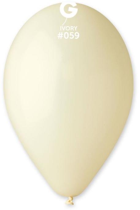 SMART BALLOONS 100 ks slonová kost - ivory - 26 cm pastelové