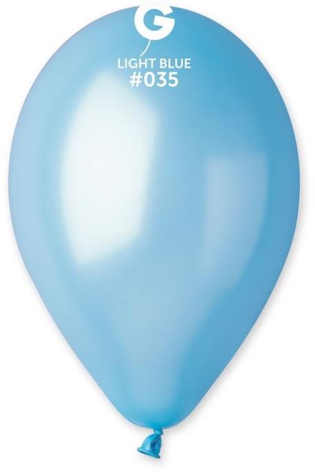 SMART BALLOONS metalické 100 ks svetlo modré 26 cm