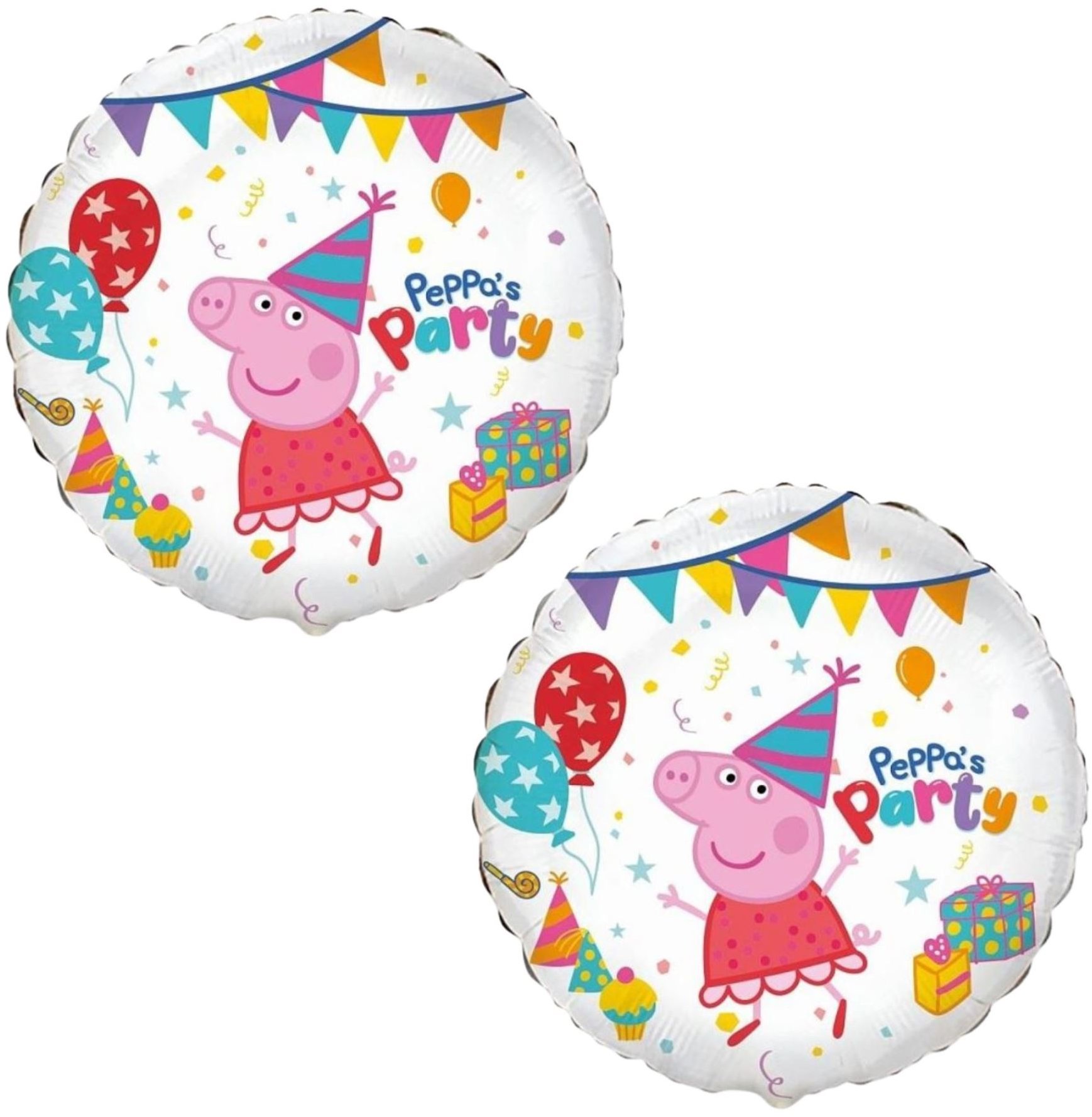FLEXMETAL Balón fóliový 46 cm Prasiatko Peppa, Peppa Pig, 2 ks