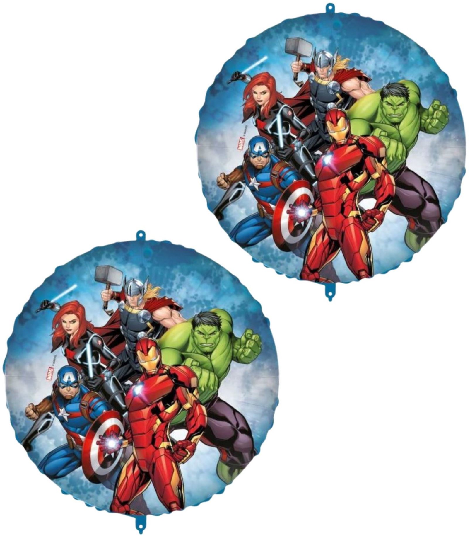 GODAN Balón foliový Avengers, kulatý, 46 cm, 2 ks