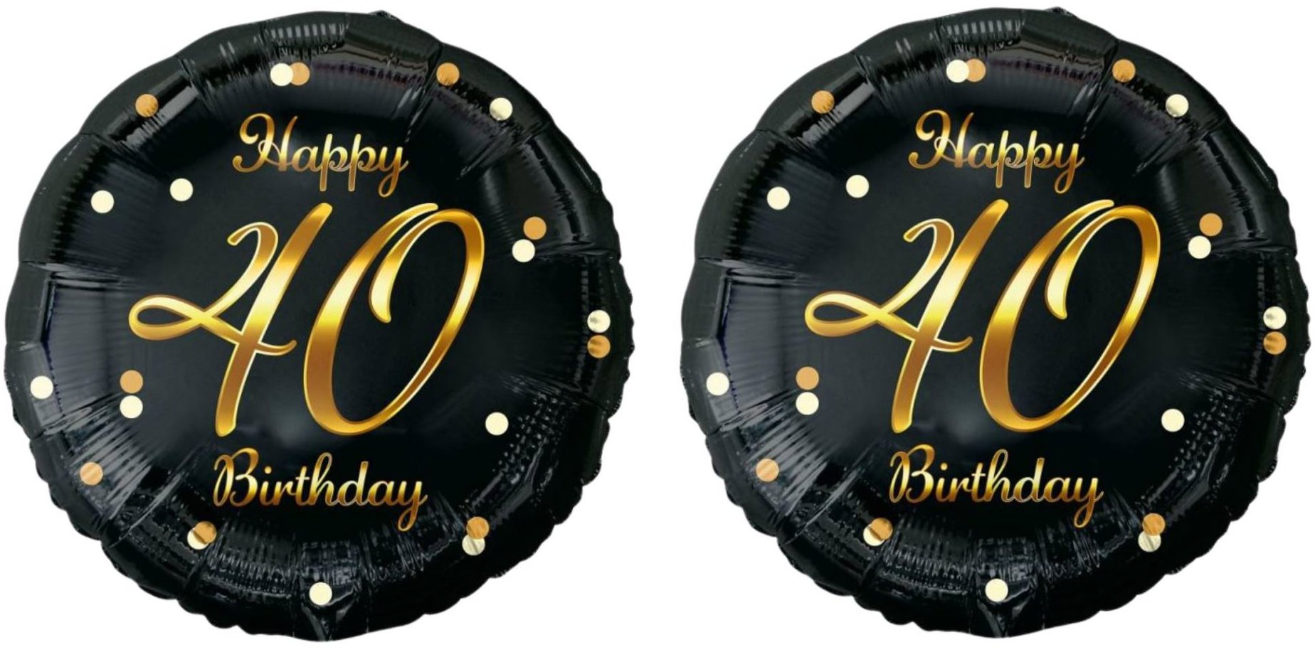 GoDan Balón fóliový 40 rokov – happy birthday/narodeniny, 45 cm, 2 ks