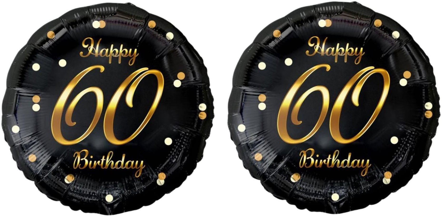 GoDan Balón fóliový 60 rokov – happy birthday/narodeniny, 45 cm, 2 ks