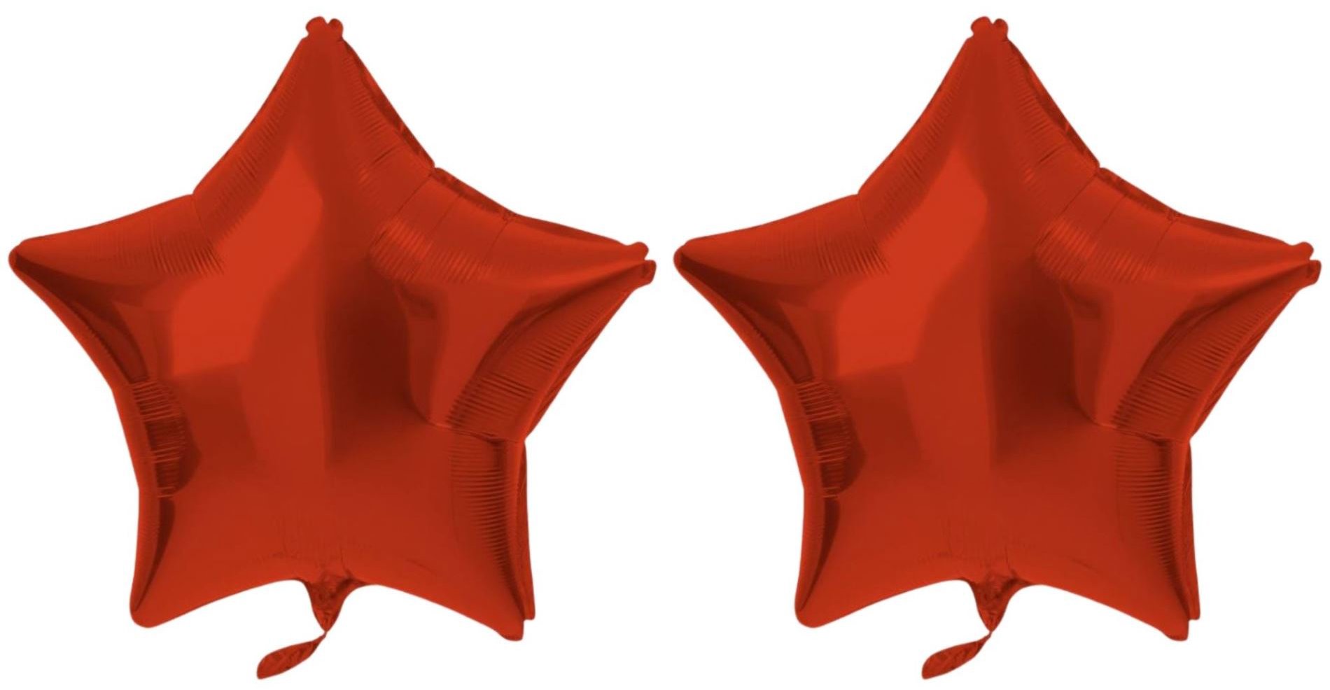 FOLAT Balón fóliový – hviezda, matná červená, 48 cm, 2 ks