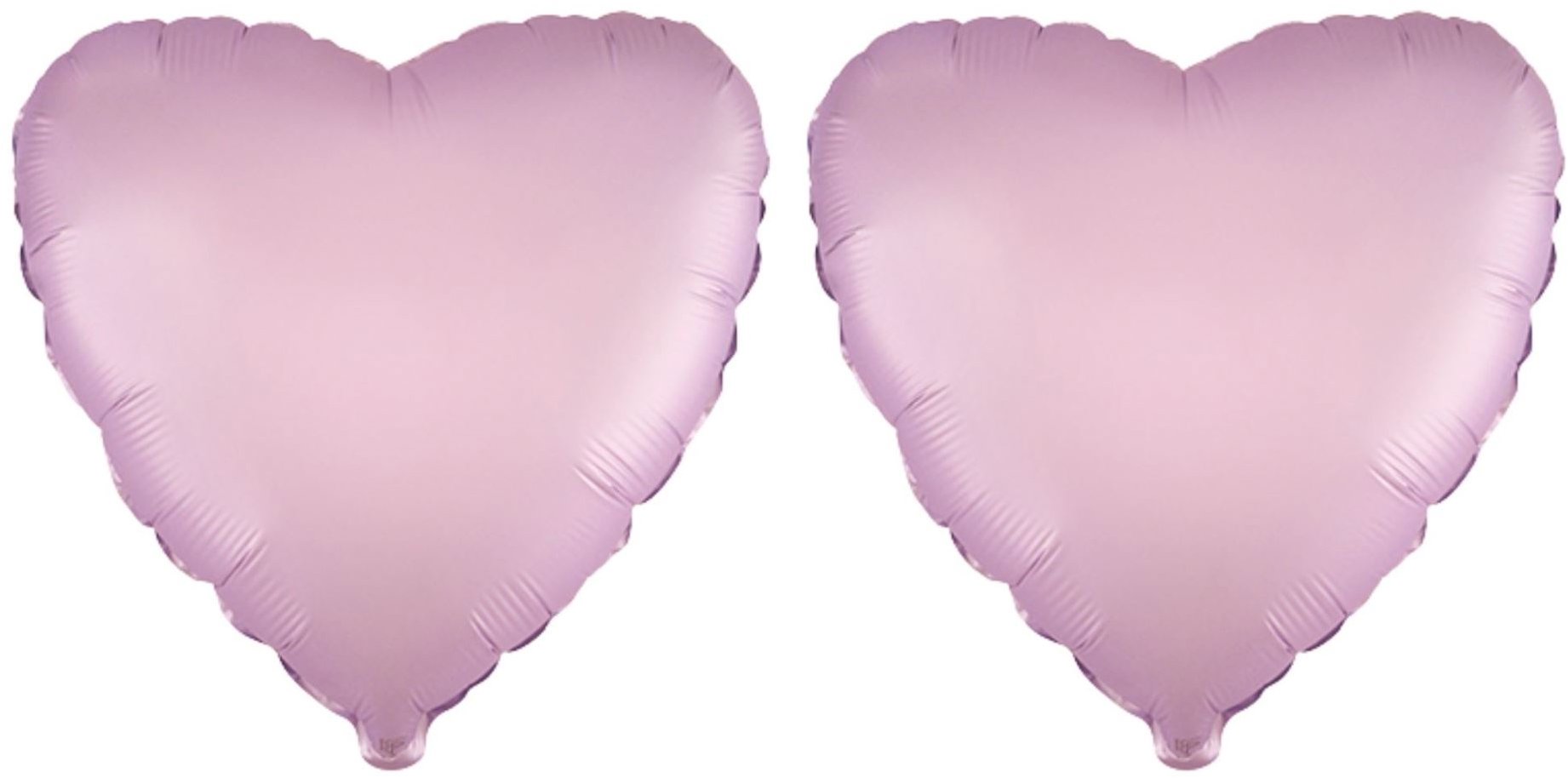 FLEXMETAL Balón fóliový – srdce, pastelové fialové, ľalia – valentín/svadba, 45 cm, 2 ks