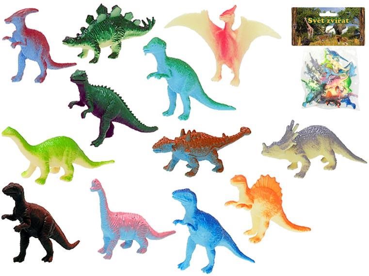 Dinosaurus 4 – 8 cm 12 druhov 12 ks