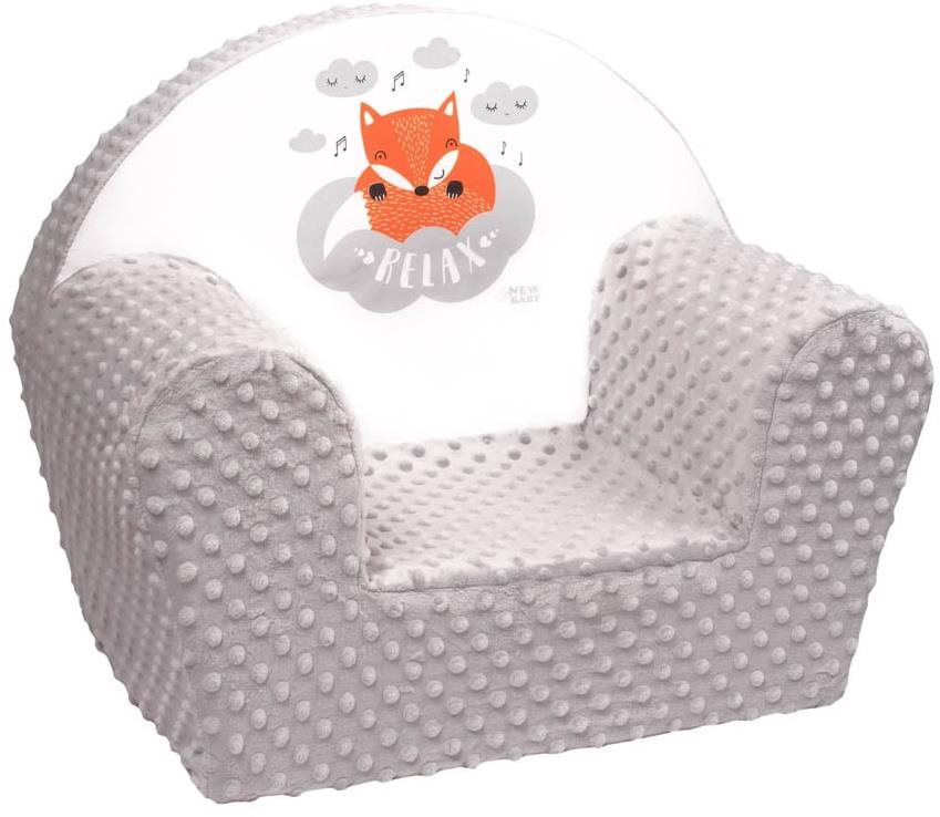 NEW-BABY Liška kreslo sivé