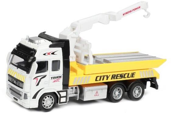 Teddies Odťahové auto, kov, plast, na spätné natiahnutie 20 cm