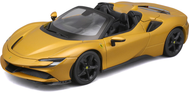 Bburago Ferrari SF90 Spider 1 : 18 žltá metalíza