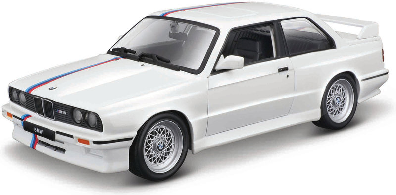 Bburago BMW 3 Series M3 1988 1:24 biela