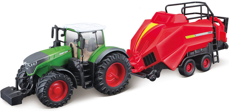 Bburago Fendt 1050 Vario s lisom na balíky 1 : 50