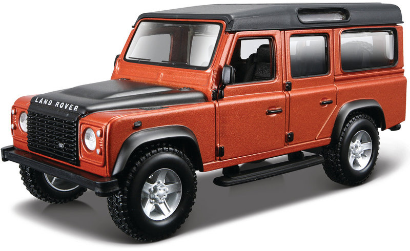 Bburago Land Rover Defeneder 110 1:32 hnedá metalíza